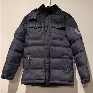 Boys Diesel Dark Gray Puffer Jacket for sale